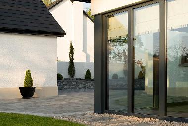 Sun room exterior of house in Northern Ireland