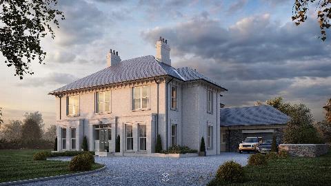 Modern extension on residential home in Northern Ireland